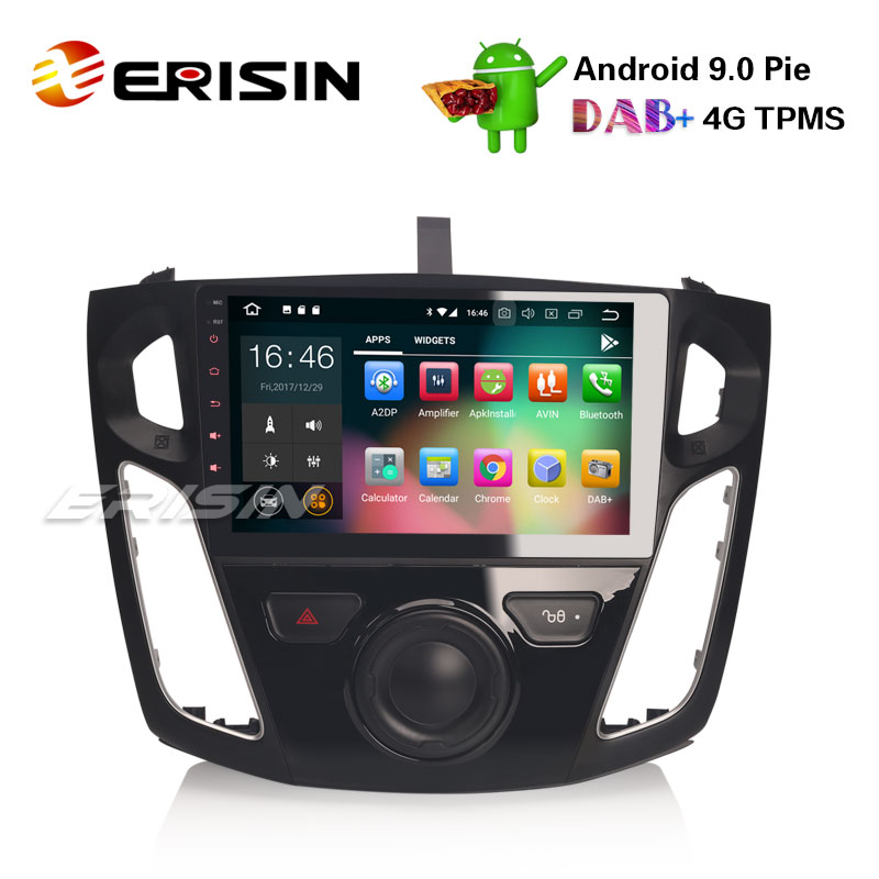 6G 128G 8Core GOHHDL Android 15 Autoradio voor Ford Transit 2009-2016/Ford Focus 2005-2008 met Carplay Android Wireless Auto, 9 inch Carplay-radio met GPS BT WiFi FM/RDS SWC achteruitrijcamera en MIC